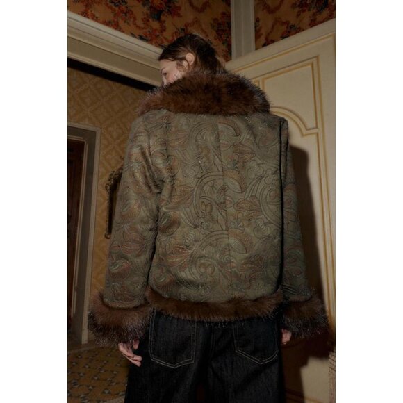 ZARA EMBROIDERED DOUBLE-FACED JACKET - Picture 5 of 10